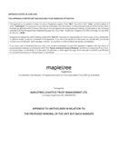 Appendix B in relation to the Proposed Renewal of the Unit Buy-Back Mandate